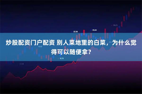 炒股配资门户配资 别人菜地里的白菜，为什么觉得可以随便拿？