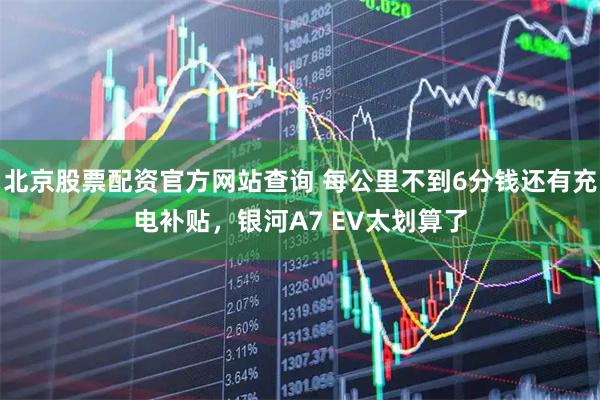 北京股票配资官方网站查询 每公里不到6分钱还有充电补贴，银河A7 EV太划算了
